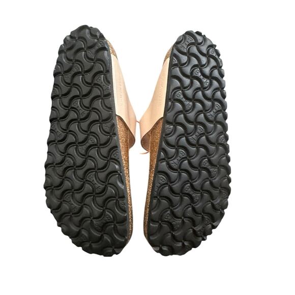 Birkenstock Gizeh Big Buckle Natural Leather Patent High Shine Light Beige EU 37 - Picture 10 of 11